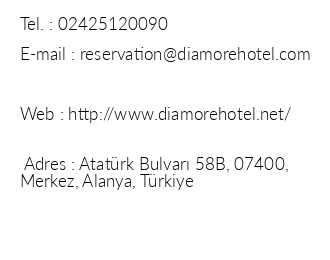 Hotel Diamore iletiim bilgileri